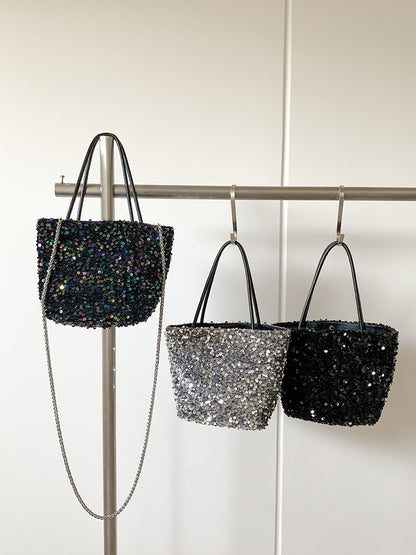 Women's Portable Sier Sequin Fashion Fashionable Crossbody Bags