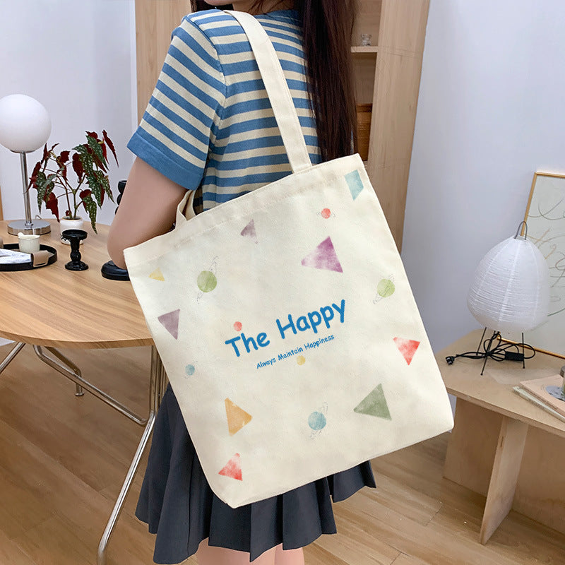 Canvas Large Capacity Tuition Fashion Shopping Shoulder Bags