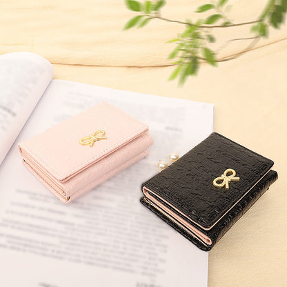 Korean Style Off Short Female Folding Ladies Wallets