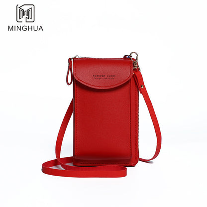 Women's Mobile Solid Color Simple Multifunctional Cell Phone Bags