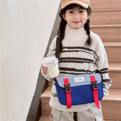 Women's & Children's & Korean Style Versatile Contrast Color Children's Shoulder Bags