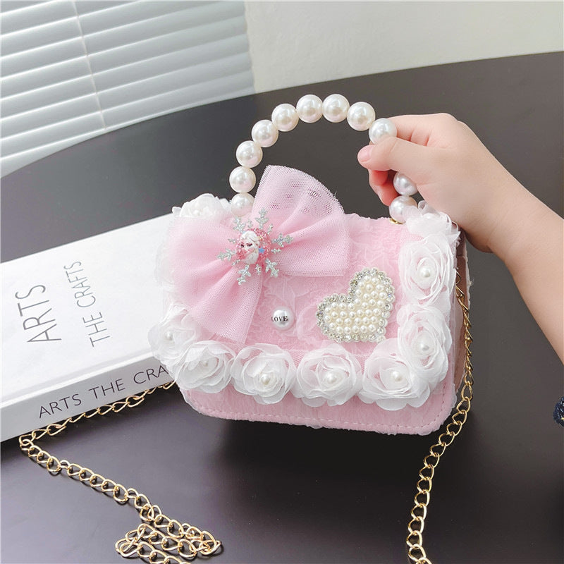 Porte-monnaie portable pour enfants, petite princesse chic et mignonne