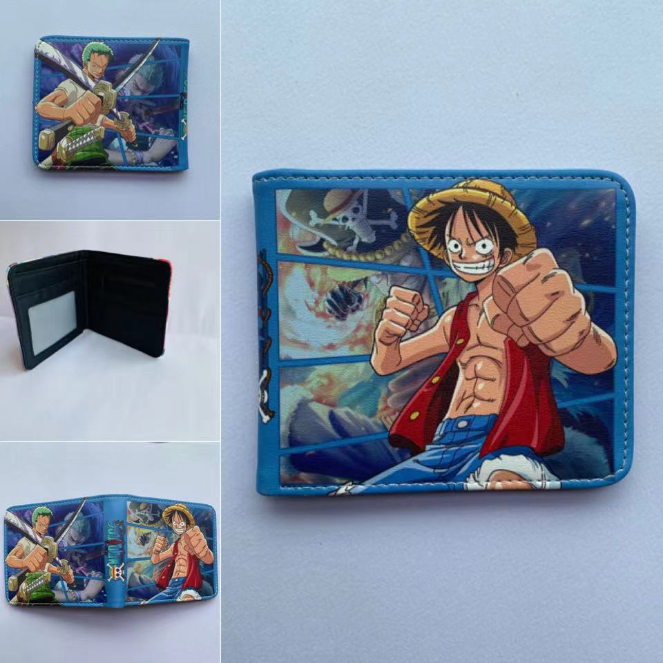 Anime One Piece Short Unisex Leather Ladies Wallets