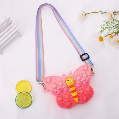 Women's & Children's & Fashion Butterfly Silicone Rat Killer Children's Coin Purse