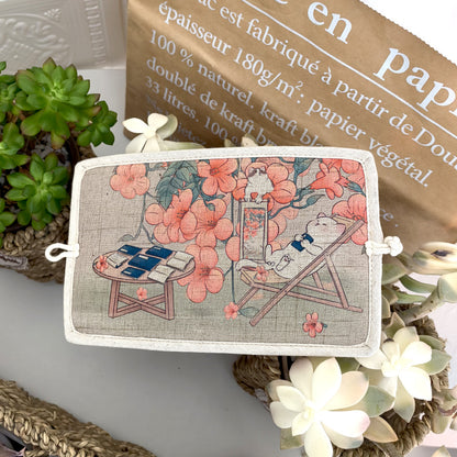 Attractive Linen Short Printed Cartoon Simple Ladies Wallets