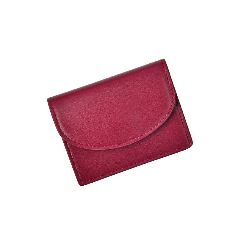 Dopamine Color Matching Korean Solid Simple Ladies Wallets