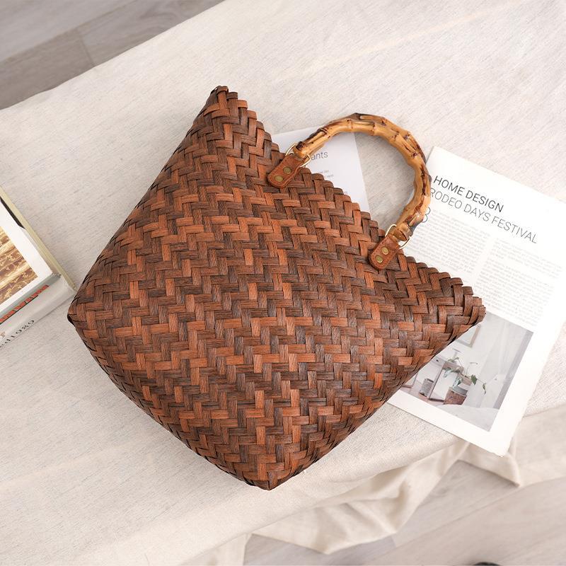 Women's Retro Portable Fashion Handmade Woven Handbags