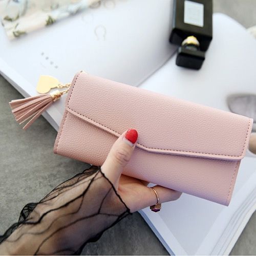 Women's Long Large Capacity Pendant Simple College Ladies Wallets