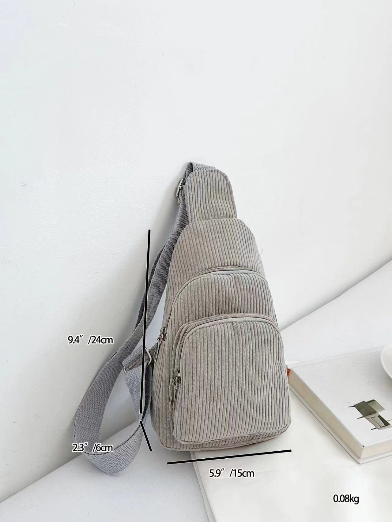 Attractive Corduroy Lightweight Korean Simple Slanted Waist Packs