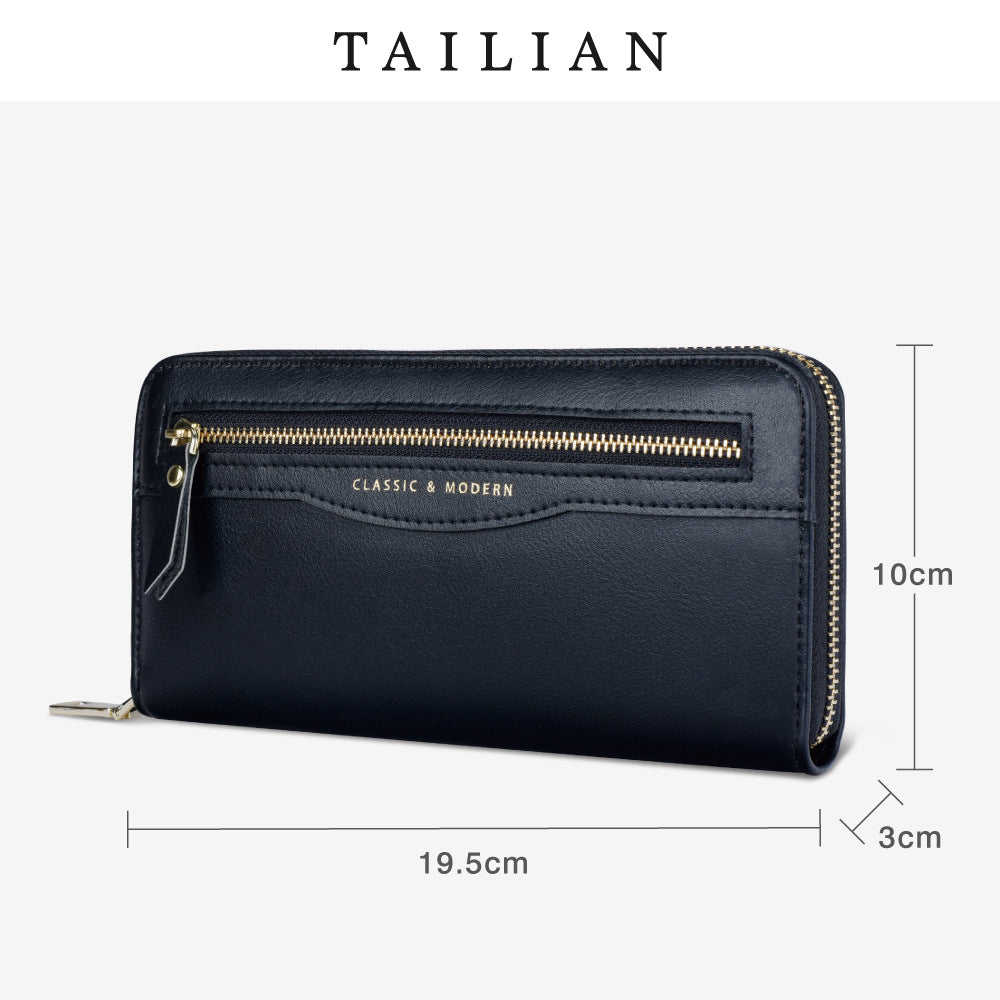 Stylish Attractive Women's Zipper Long Clutch Ladies Wallets