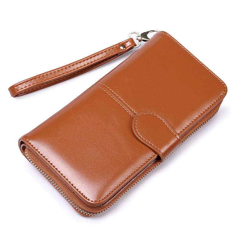 Women's Long Zipper Hasp Large Capacity Multiple Ladies Wallets