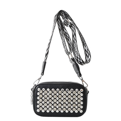 Women's Retro Fashion Diamond Cross Body Western Crossbody Bags