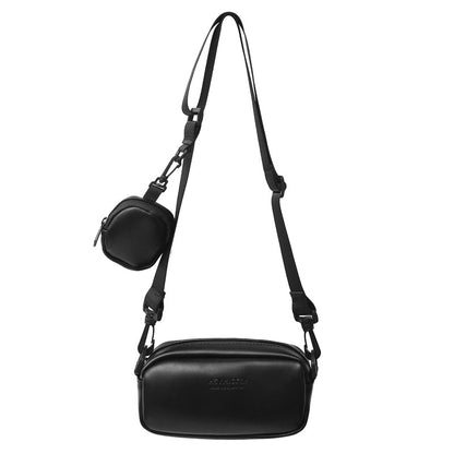 Women's & Men's & Korean Style Versatile Black Mini Men's Messenger Bags