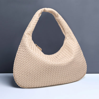 Women's Crescent Hand-woven Portable Dumpling Fashion Underarm Shoulder Bags