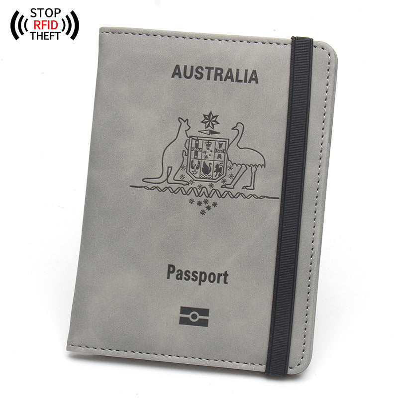 Paquet d'identification en cuir pour passeport australien