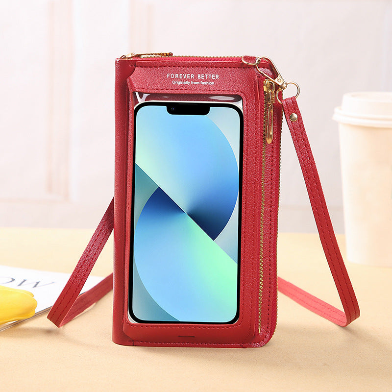 Women's Touch Screen Multifunctional Transparent Mini Mobile Phone Bags