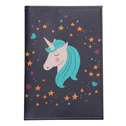 Unicorn Imitation Leather Passport Cover Protective Id Package