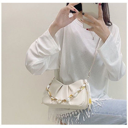 Women's Fashion High-grade Cloud Texture Pleated Niche Shoulder Bags