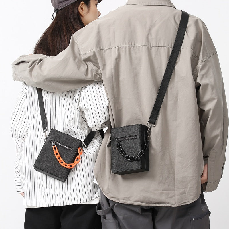 Women's & Men's & Chain Vertical Mobile Light Luxury Men's Messenger Bags