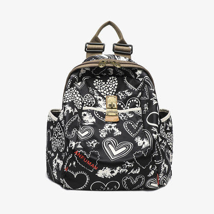 Capacity Ethnic Style Trendy Printed Fashionable Backpacks