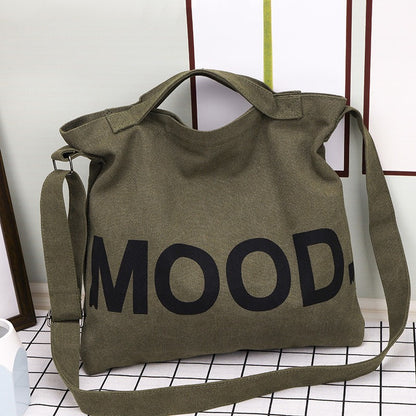 Women's Capacity Canvas Cloth College For Class Style Shoulder Bags