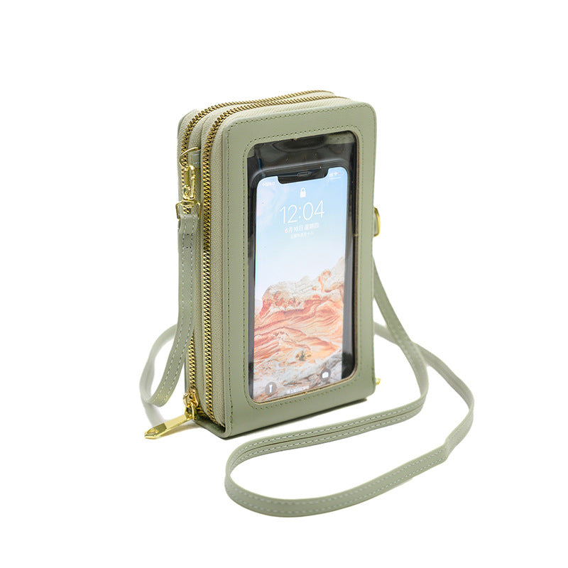 Touch Screen Zipper Spring Shot Korean Phone Bags