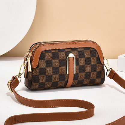 Korean Style Plaid Printed Fashion Mini Crossbody Bags