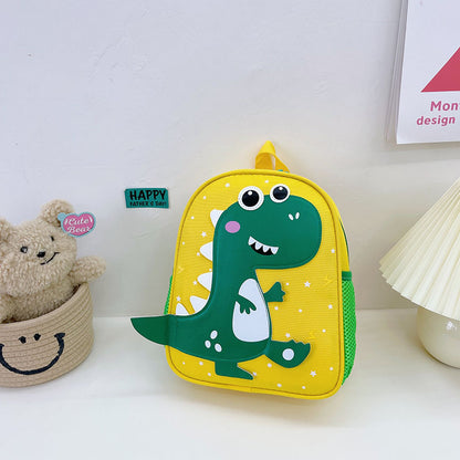 Sacs d'école pour enfants en nylon imprimés mignons avec petits dinosaures