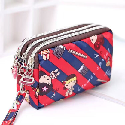 Women's Mobile Hand-held Mini Canvas Oxford Cloth Ladies Wallets