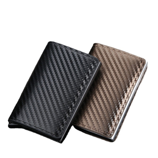 Carbon Fiber Cassette Automatic Pinball Aluminum Alloy Card Holder