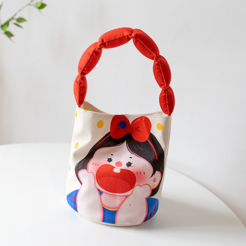 Underarm Cute Cartoon Design Bucket Small Handbags