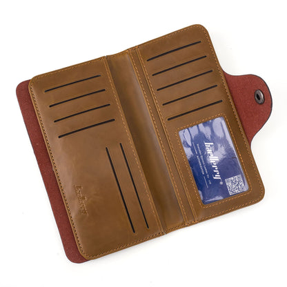 Men's Crazy Horse Leather Vintage Tri Fold Men's Wallets