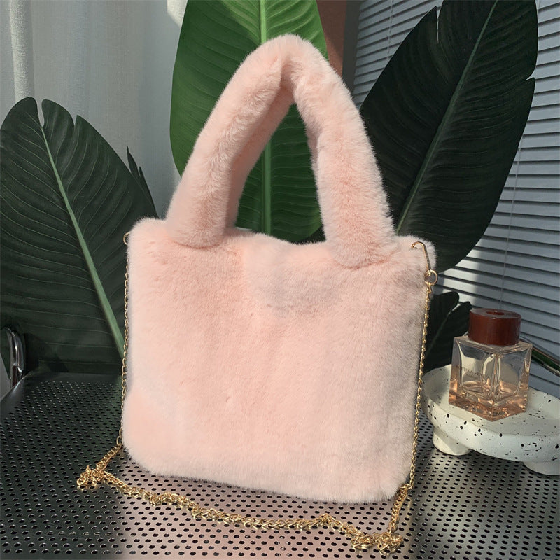 Women's Simple Plush One Fresh Korean Style Bags