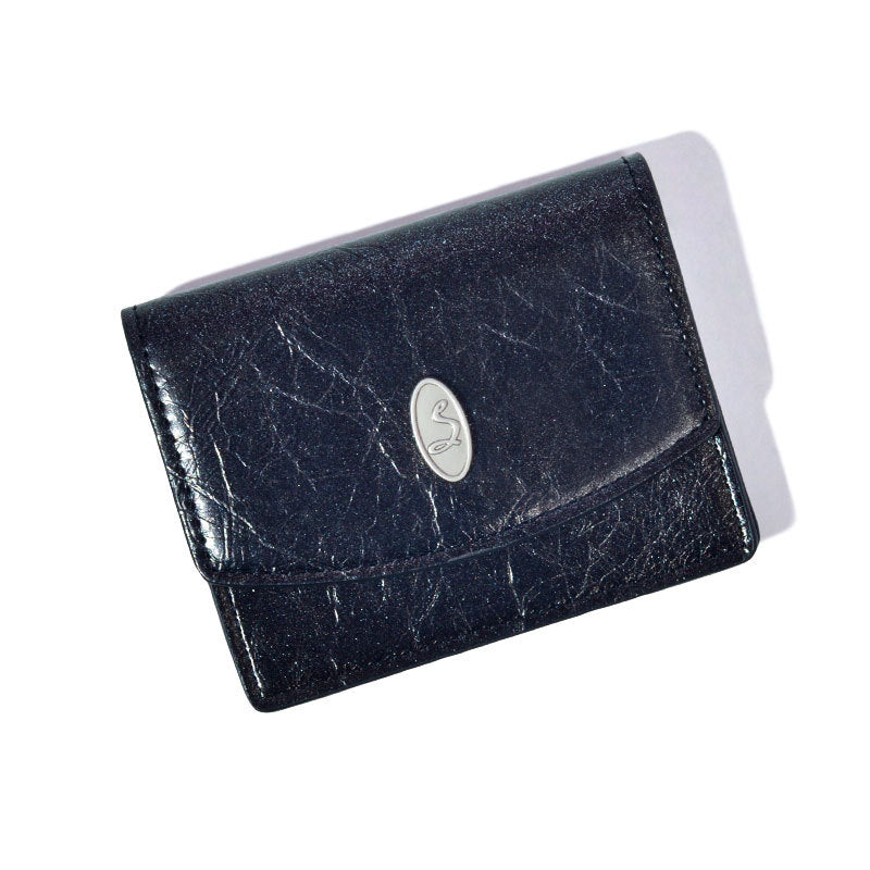 Women's Style Simple Crack Minimalist Large Capacity Ladies Wallets