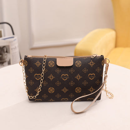 Women's Printed Small Square Design Simple Portable Crossbody Bags