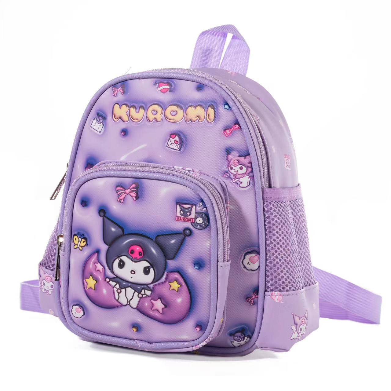 Sacs d'école maternelle en cuir imperméables pour enfants avec dessin animé Clow Melody