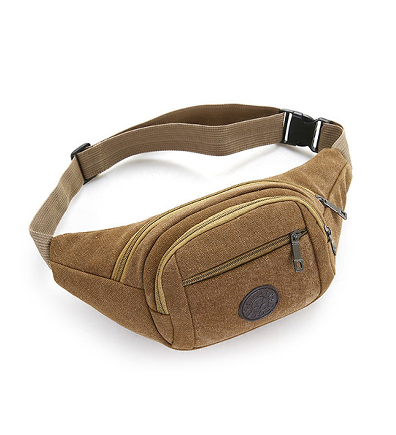 Women's & Men's & Thick Canvas Large Capacity Business Men's Waist Packs