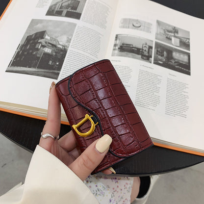 Women's Fashion Crocodile Pattern Large Capacity Multiple Ladies Wallets