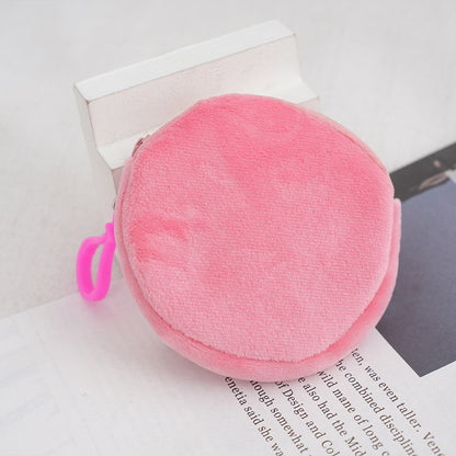 Women's & Children's & Creative Round Mini Plush Headset Children's Coin Purse