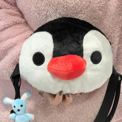 Little Penguin Cartoon Doll Plush Ugly Crossbody Bags