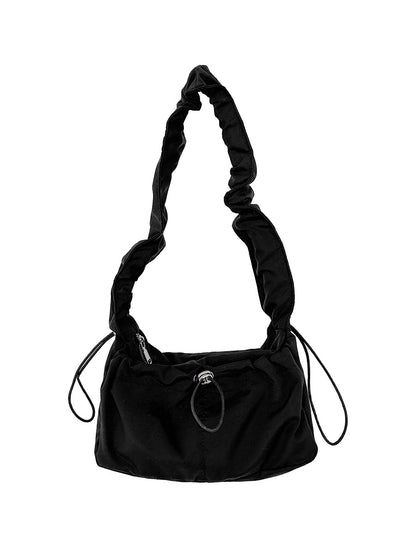 Women's Spring Korean Trendy Artistic Nylon Cloth Shoulder Bags