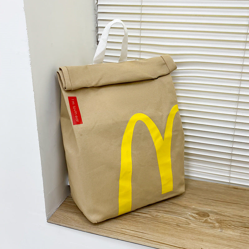 Sacs à bandoulière pour boîte à lunch avec impression sur papier McDonald