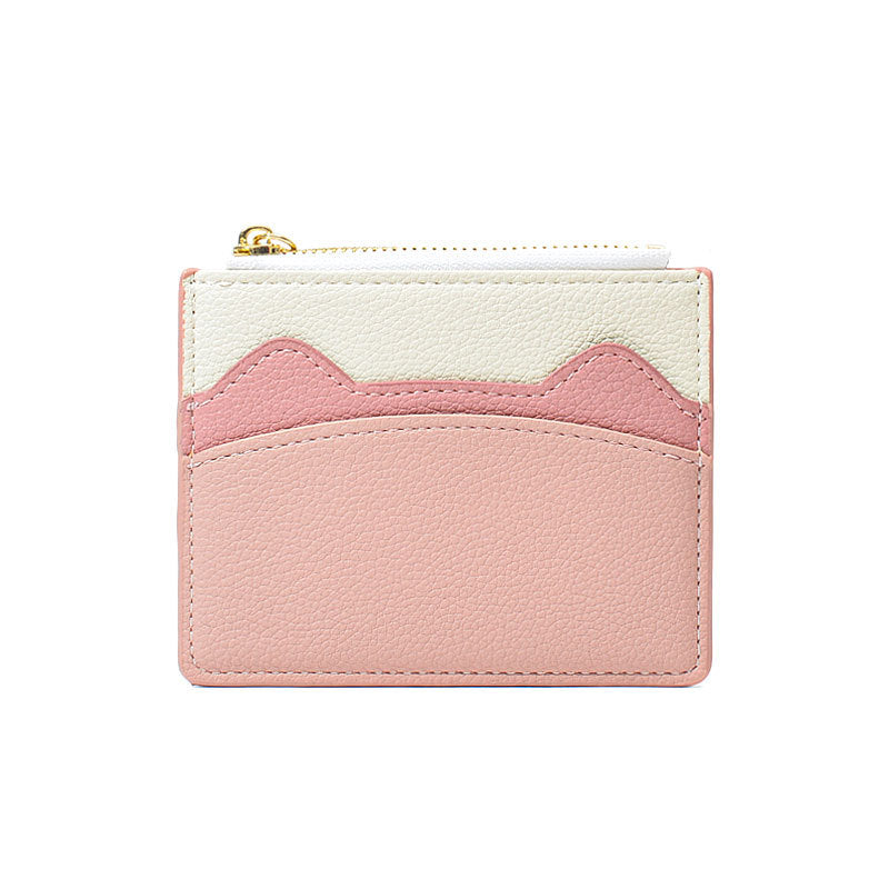 Women's Contrast Color Cute Good-looking Mini Ladies Wallets