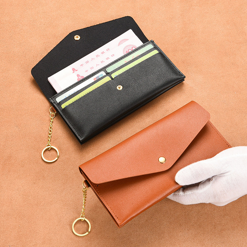 Women's Long Thin Clutch Simple Fashion Large Capacity Soft Ladies Wallets