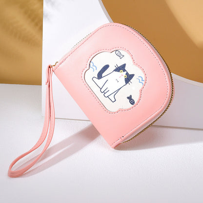 Women's Pretty Korean Short Cute Zipper Ladies Wallets