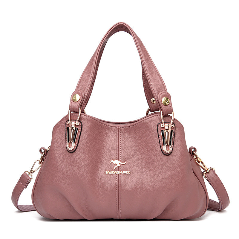 Women's Kangaroo Large Capacity Elegant Soft Handbags