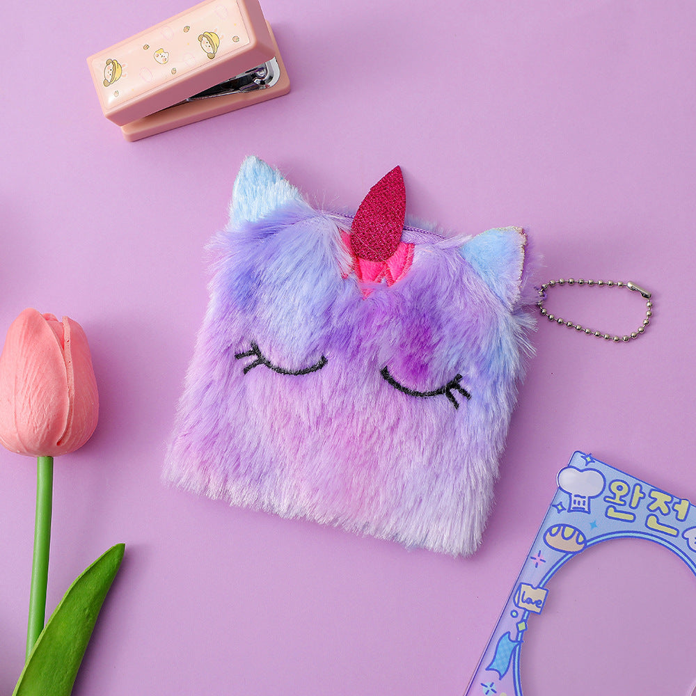 Cadeaux de licorne de dessin animé pour enfants Sacs-cadeaux en peluche