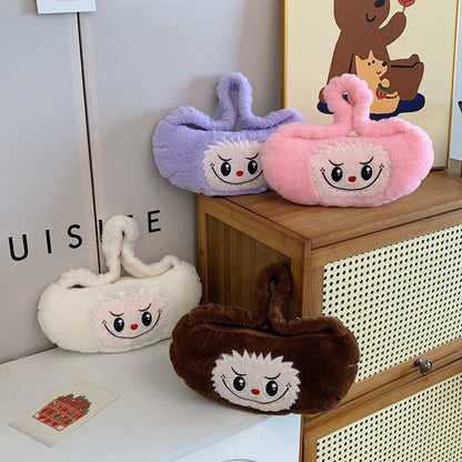 Curtain Cloth Plush Pop Mart Cartoon Shoulder Bags