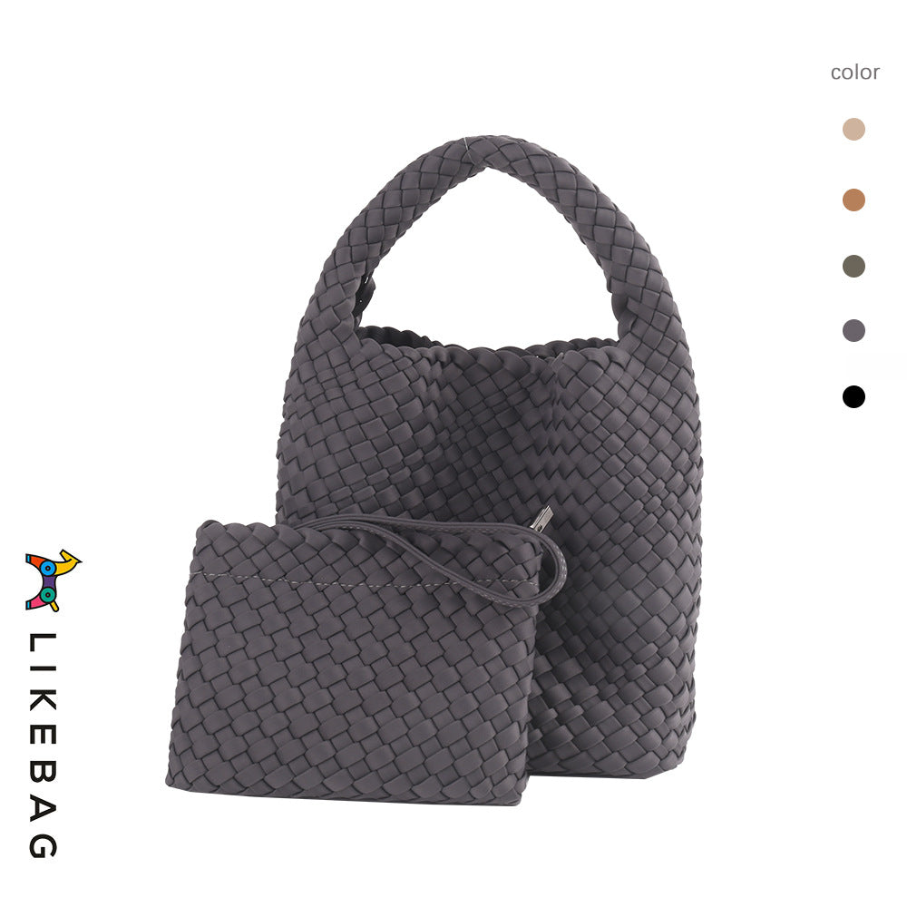 Elastic Fabric Woven Advanced Hand-woven Portable Handbags