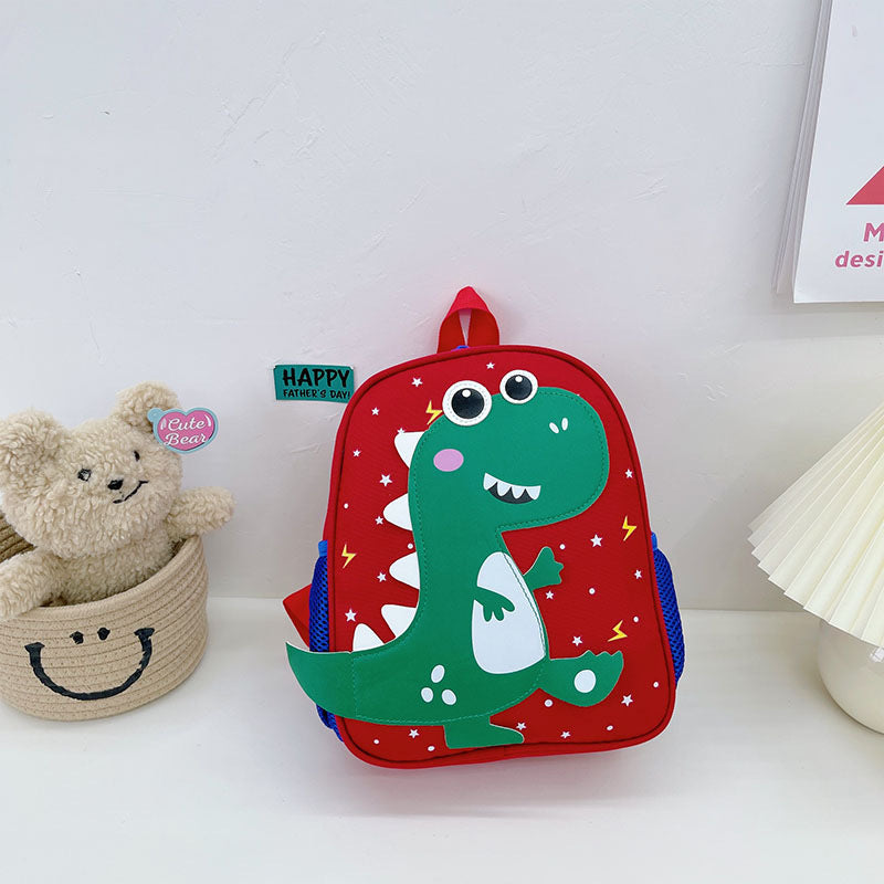 Sacs d'école pour enfants en nylon imprimés mignons avec petits dinosaures